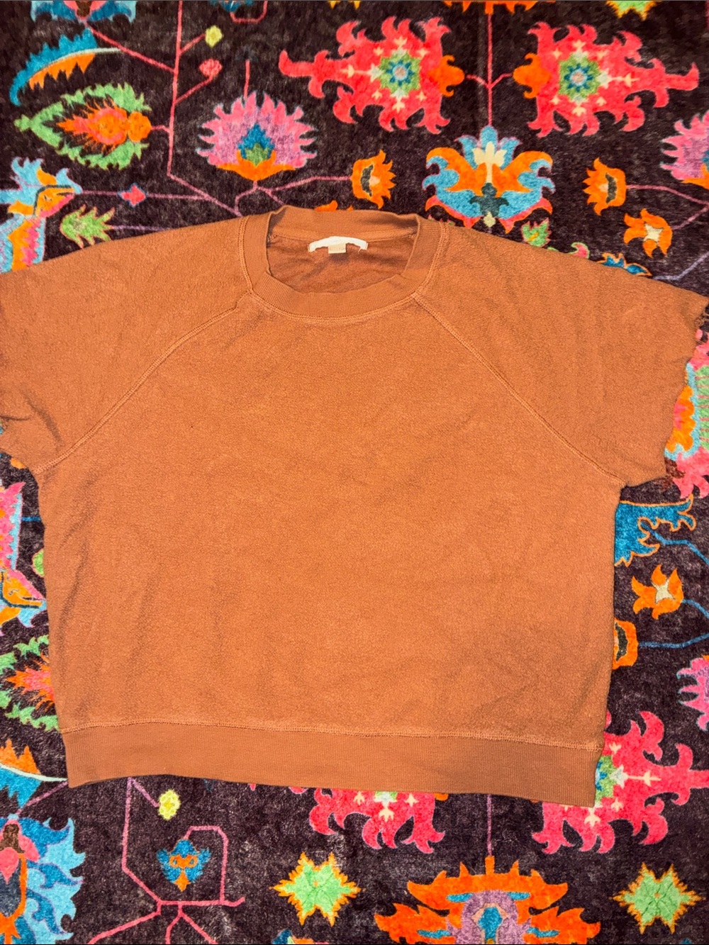 Spiritual Gangster Rust Terry Short Sleeve Sweatshirt- Choose Kindness